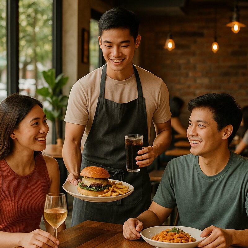 Farmers market atmosphere