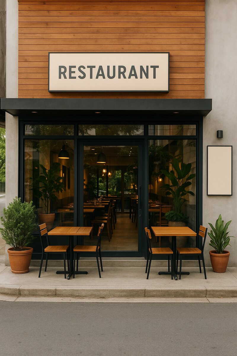 Colorful restaurant storefronts in Kapitolyo
