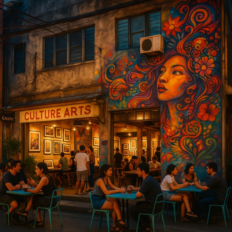 Cafe culture and day-time atmosphere